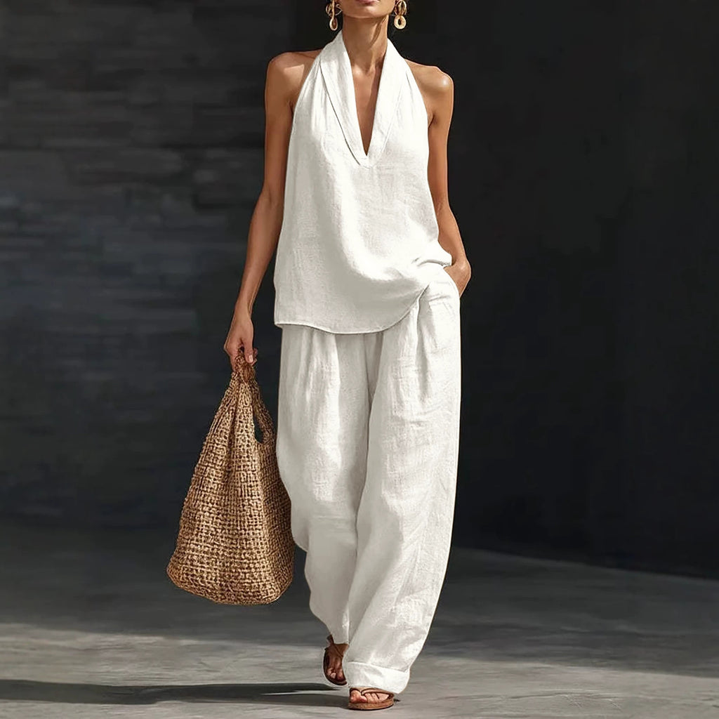 Comfort Meets Chic: V-Neck Strap Suit ✨