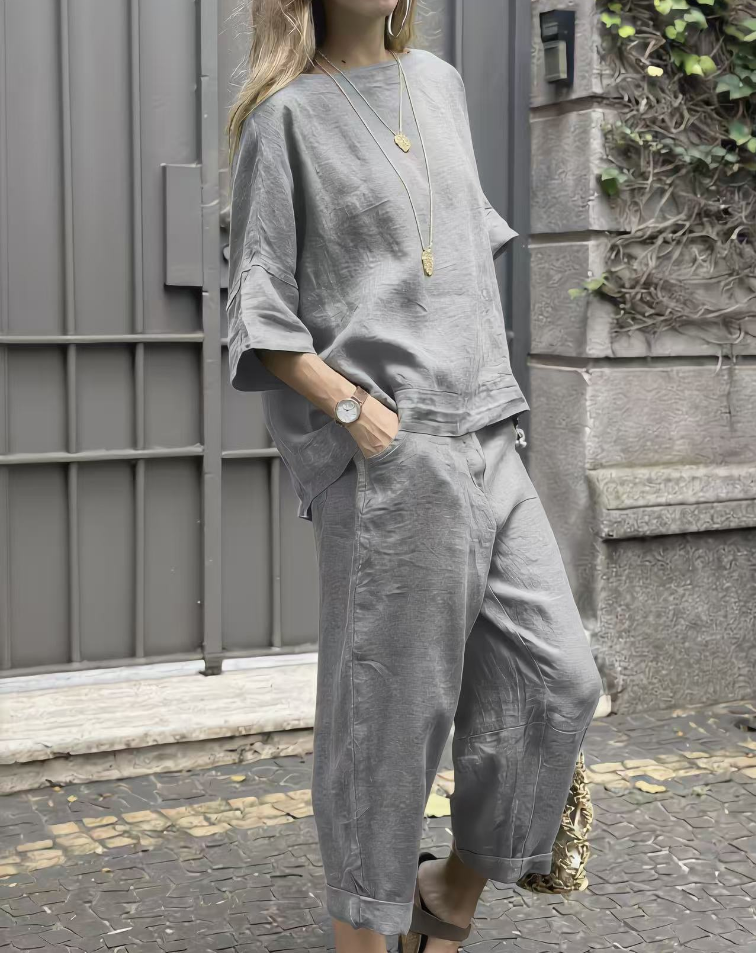 Women Casual 2-Piece Relaxed Matching Set