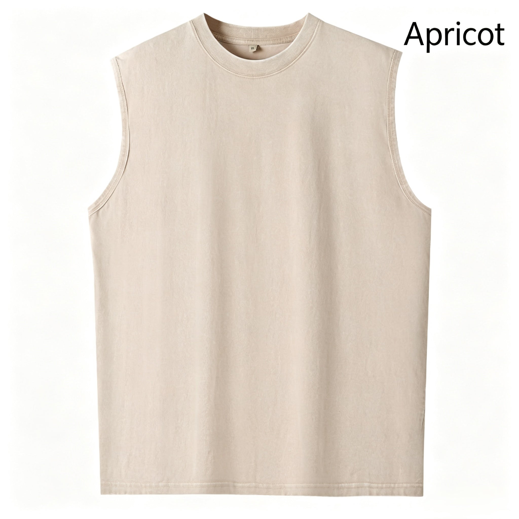 Street retro washed sleeveless vest