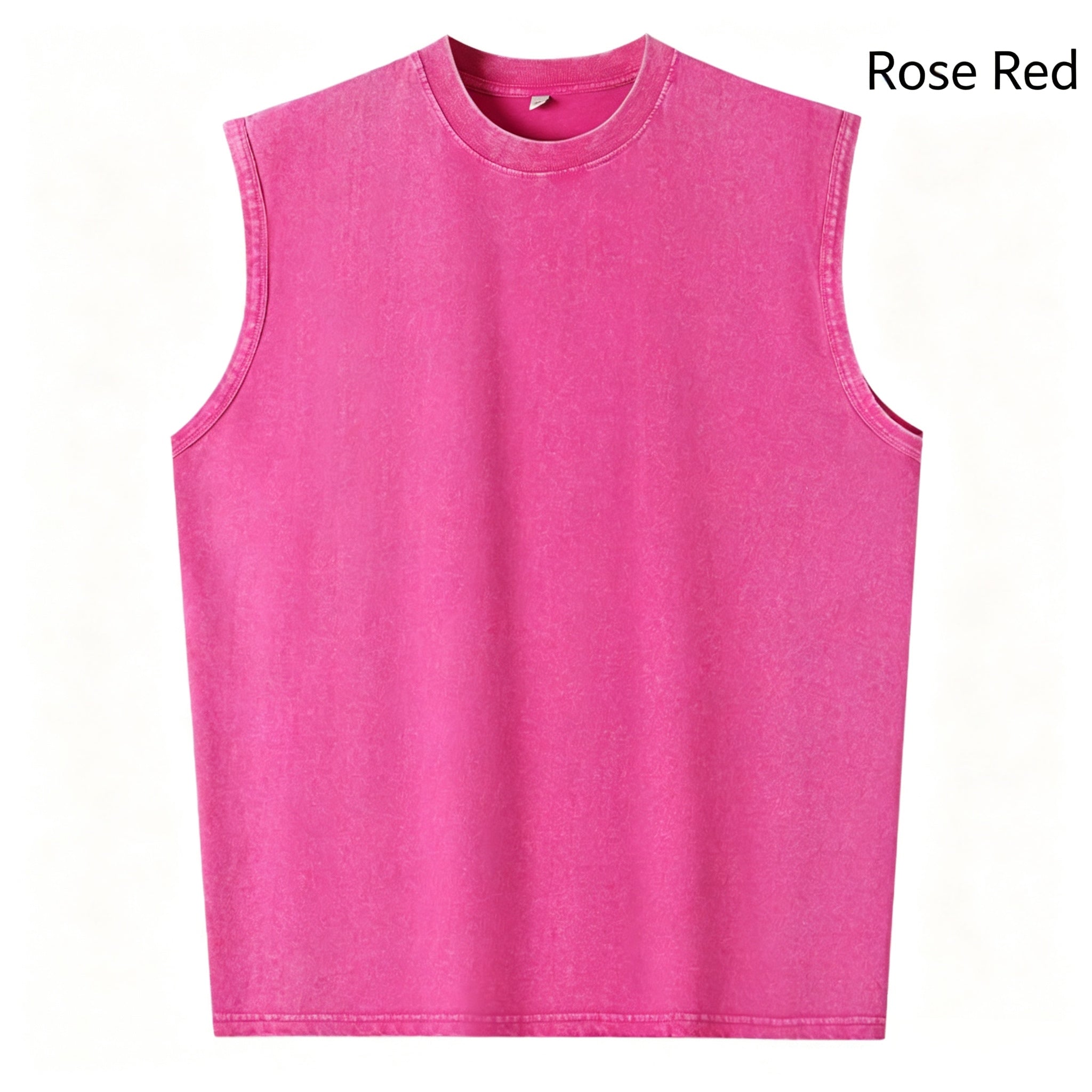 Street retro washed sleeveless vest