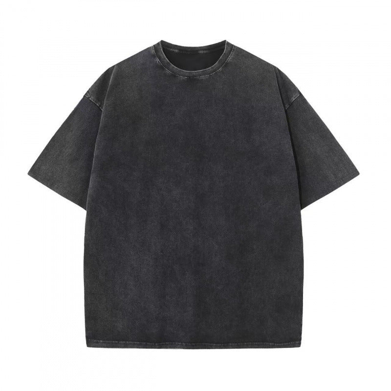 Vintage and retro loose T-shirt short sleeves