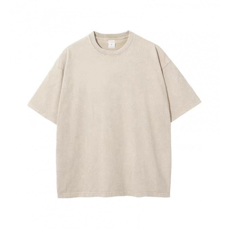 Vintage and retro loose T-shirt short sleeves