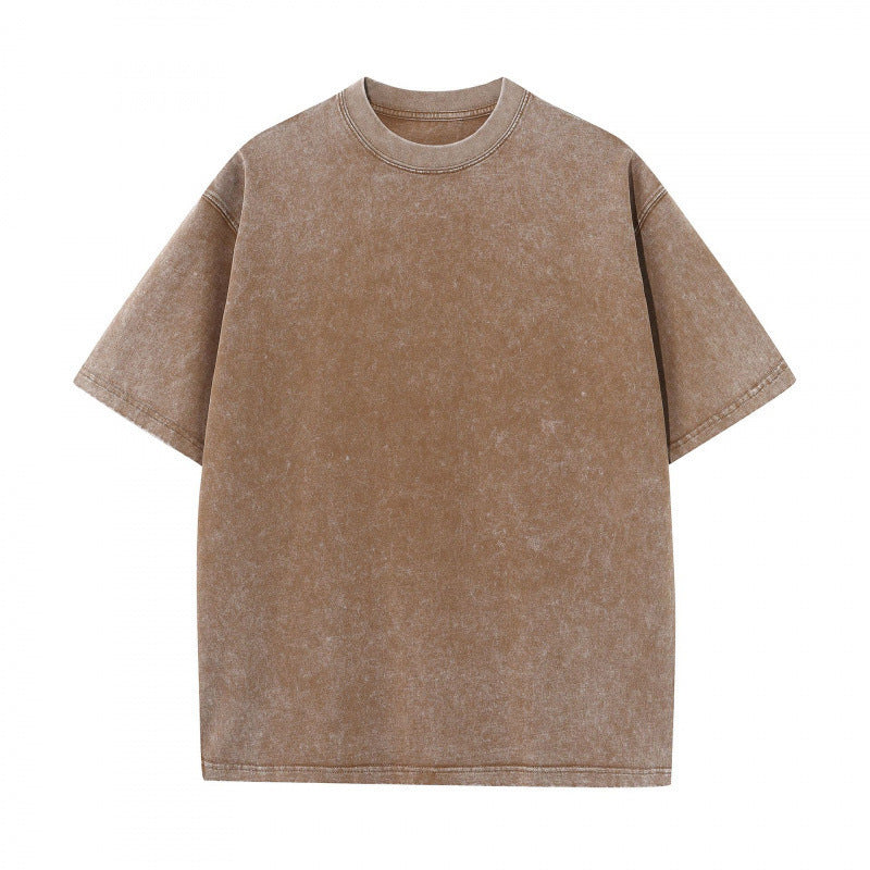 Vintage and retro loose T-shirt short sleeves