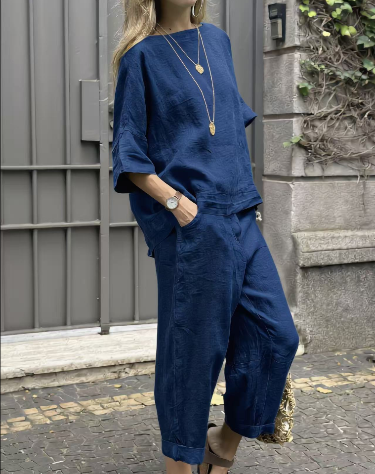 Women Casual 2-Piece Relaxed Matching Set