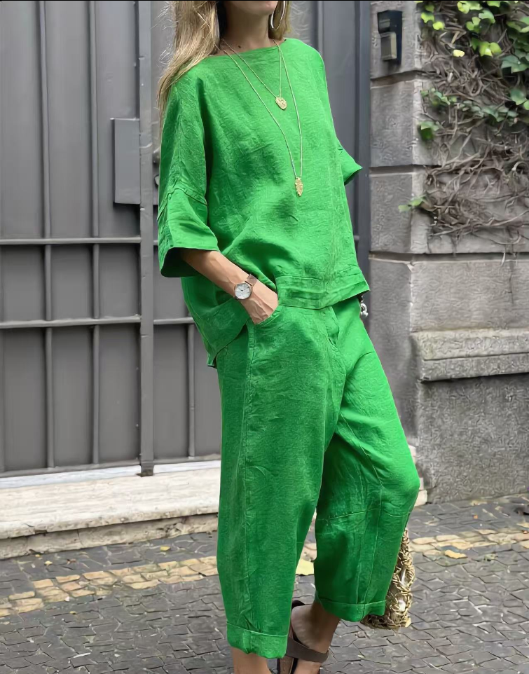 Women Casual 2-Piece Relaxed Matching Set