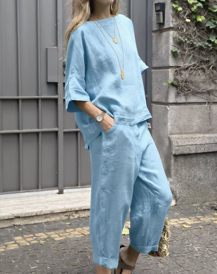 Women Casual 2-Piece Relaxed Matching Set