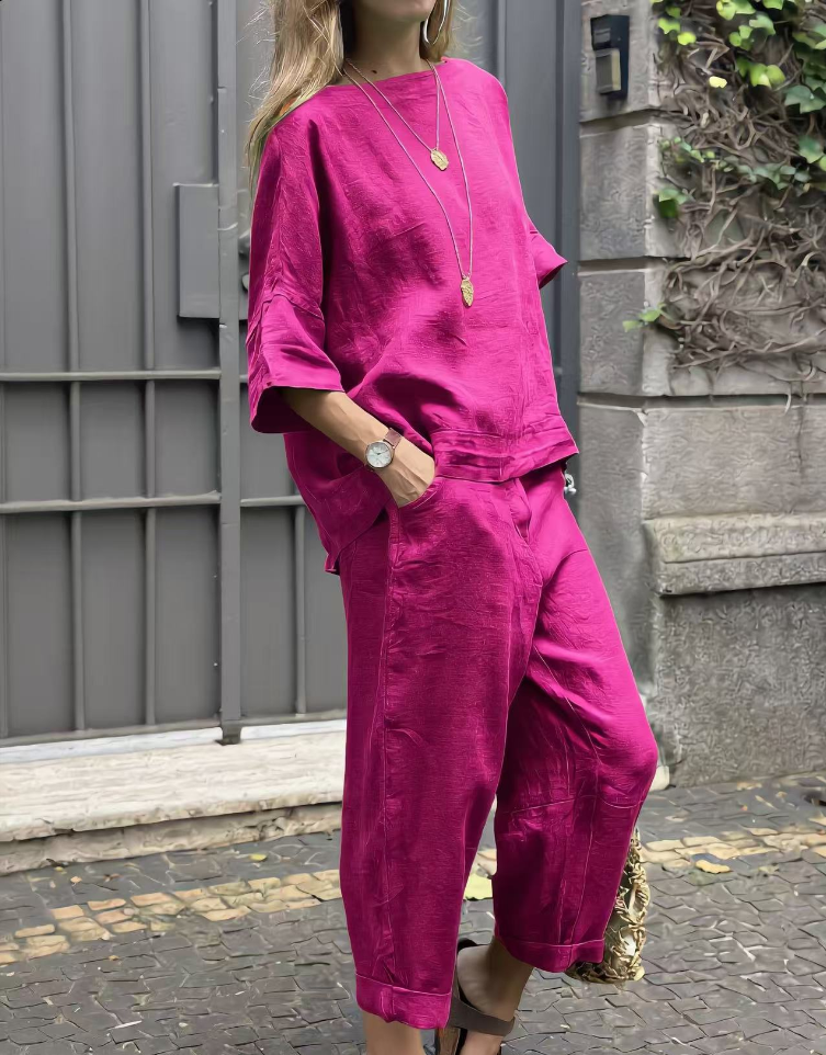 Women Casual 2-Piece Relaxed Matching Set