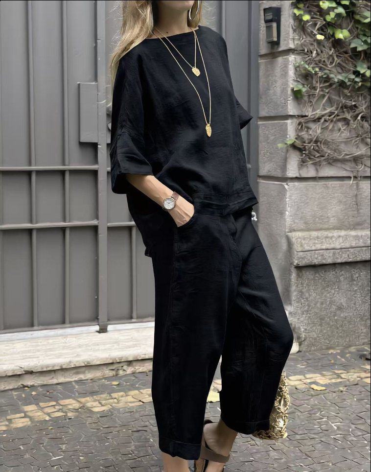 Women Casual 2-Piece Relaxed Matching Set