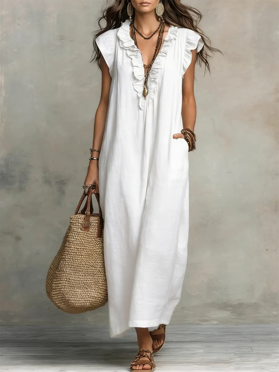 New loose-sleeved Bohemian dress