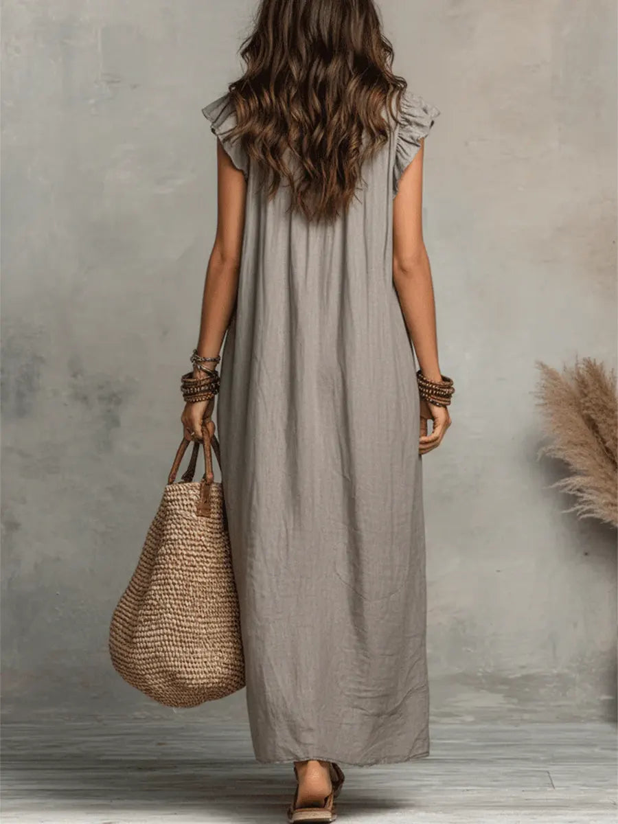 New loose-sleeved Bohemian dress
